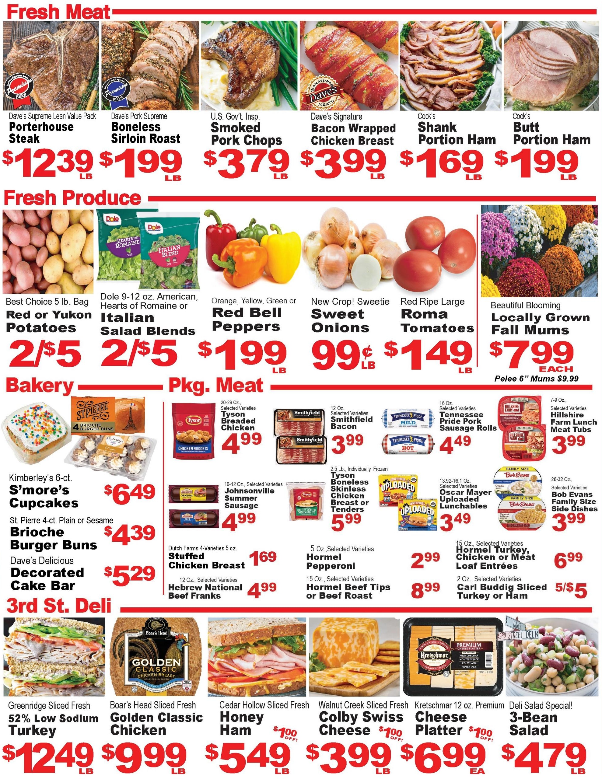 Dave's Supermarket weekly ad page 2