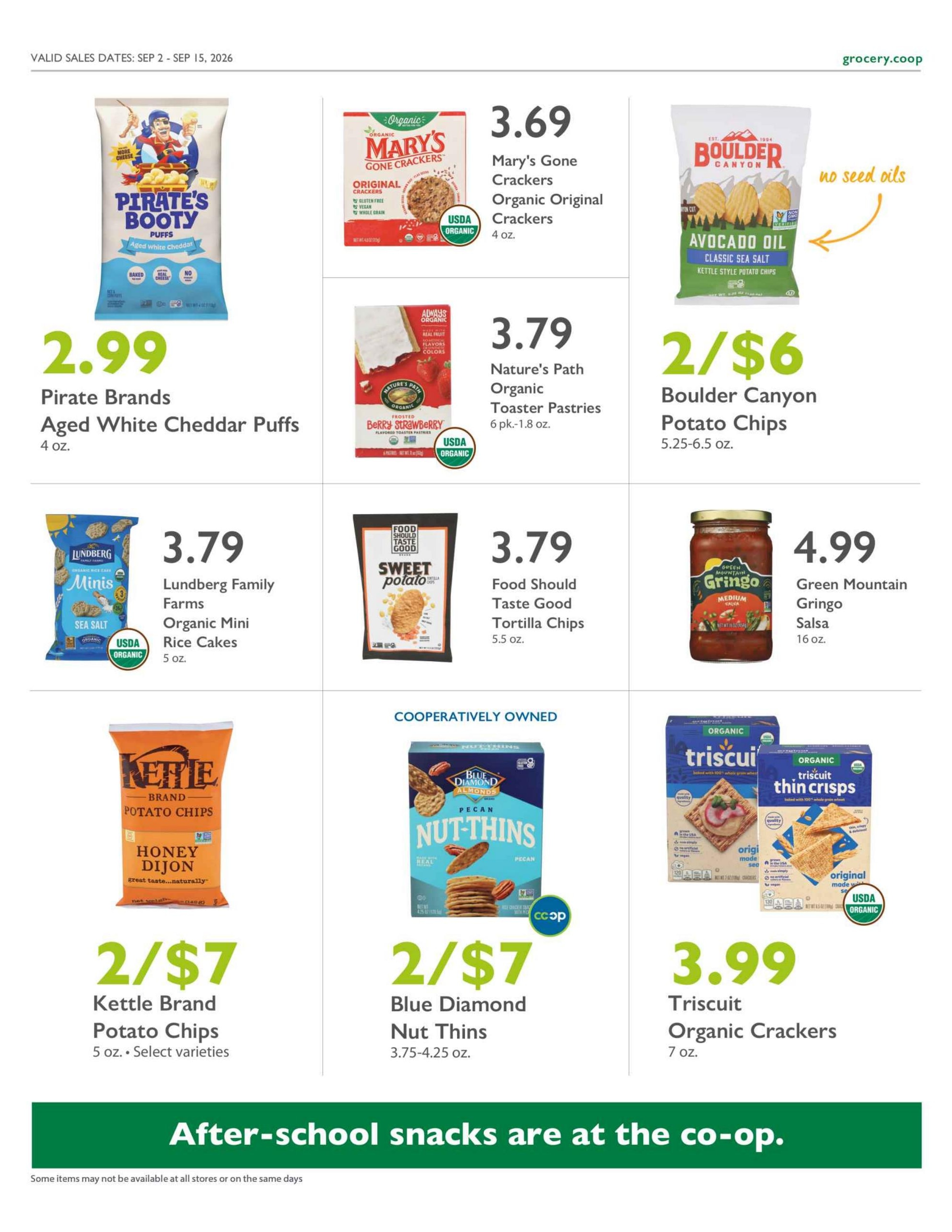 Outpost Natural Foods weekly ad page 10