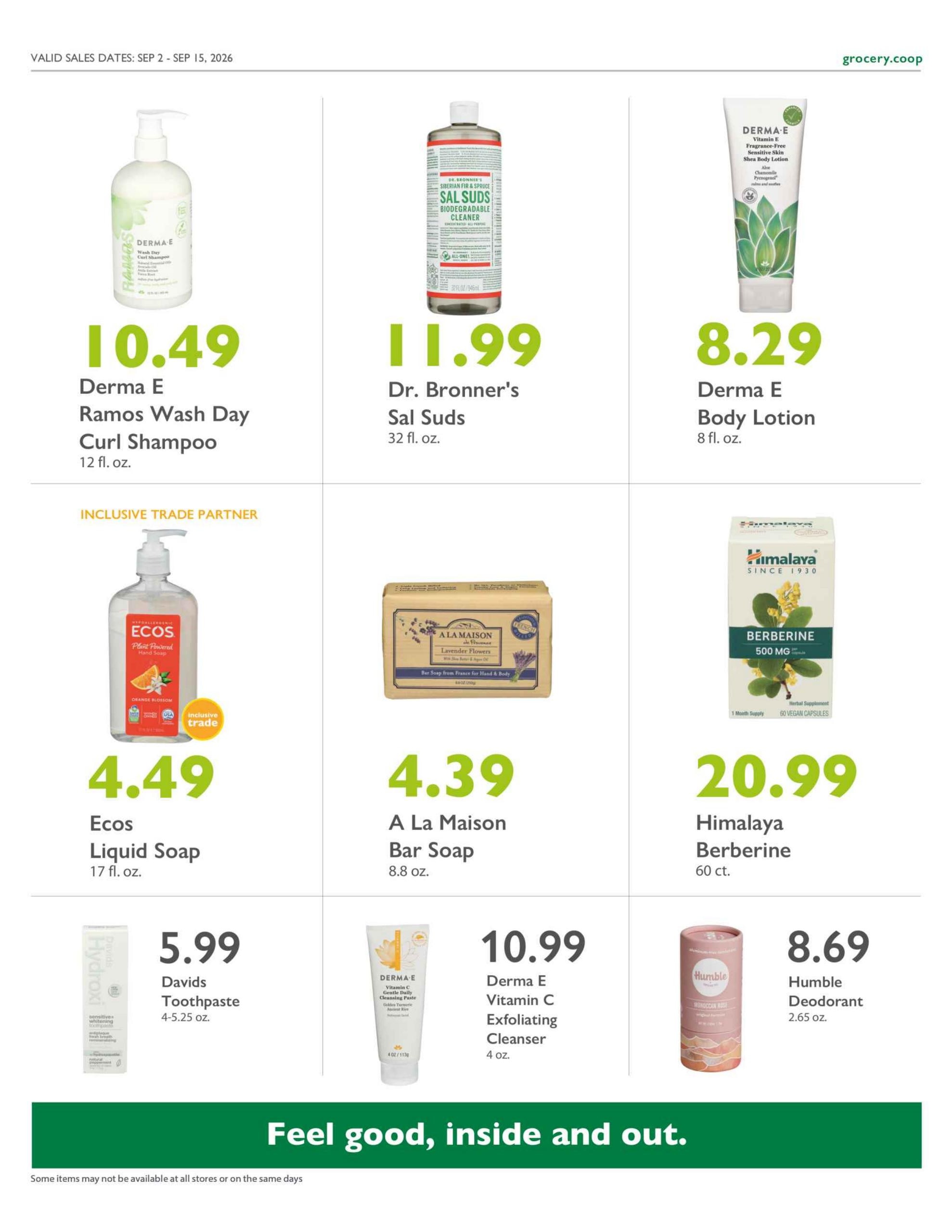 Outpost Natural Foods weekly ad page 13