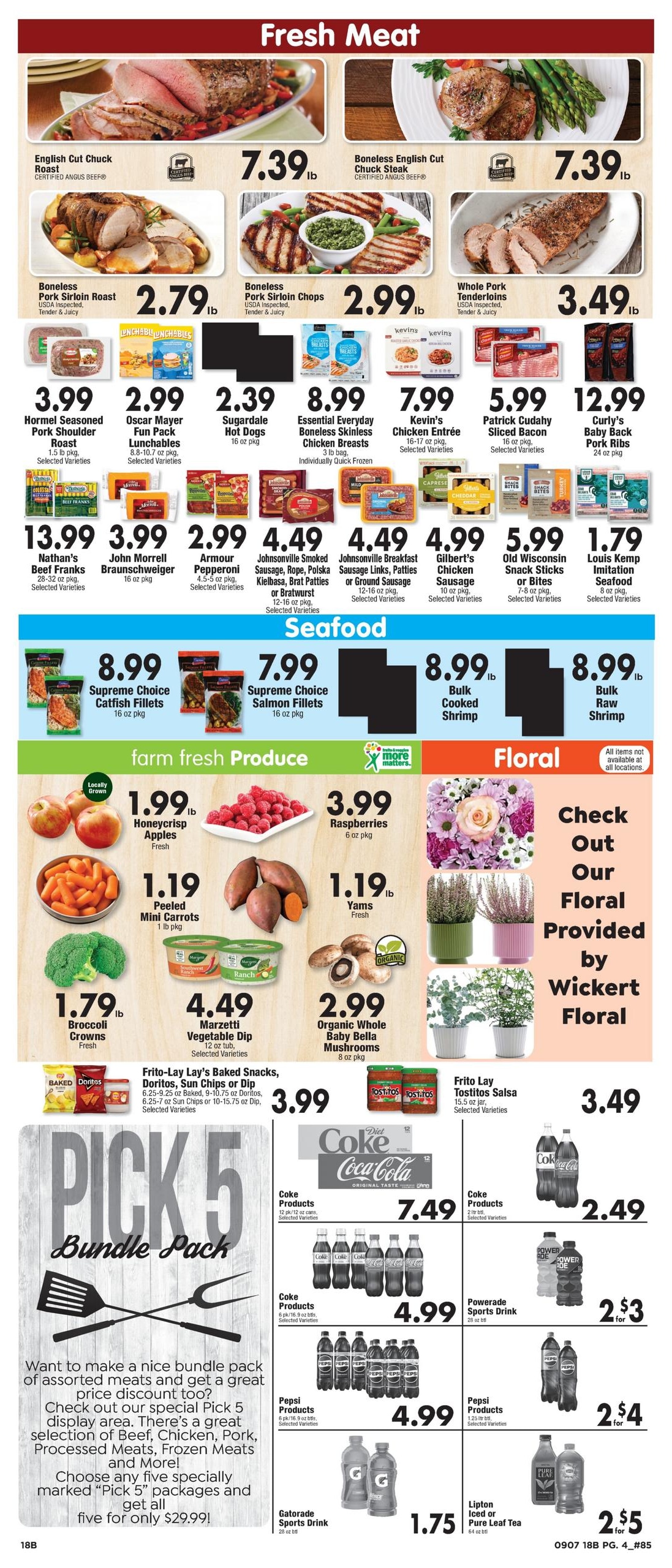 Elmer's County Market weekly ad page 4