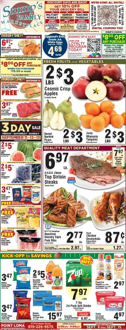 Stump’s Family Marketplace Indexed Weekly