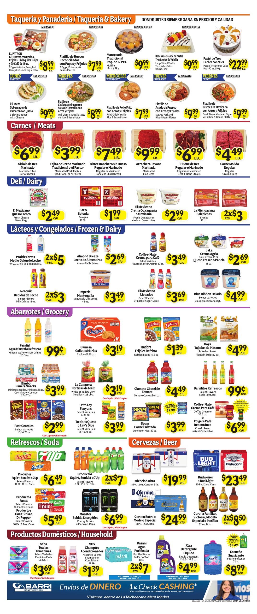 La Michoacana Supermarket weekly ad page 2