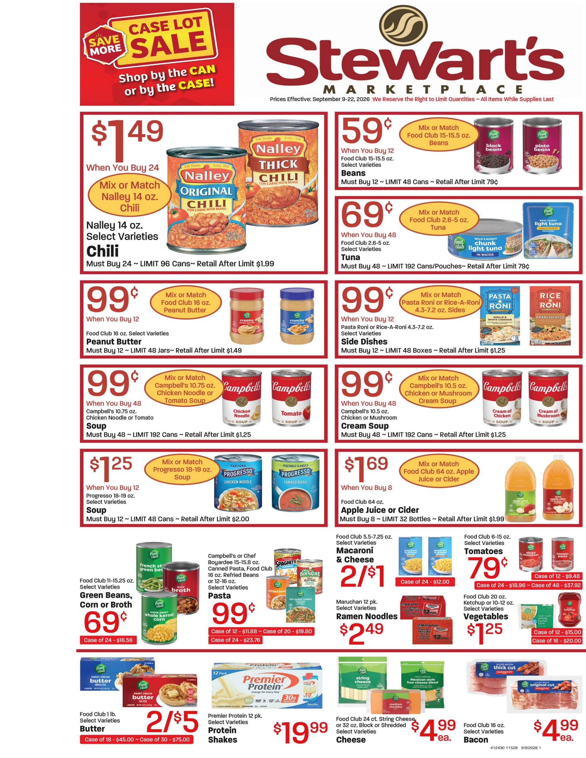 Stewart's Marketplace weekly ad page 1