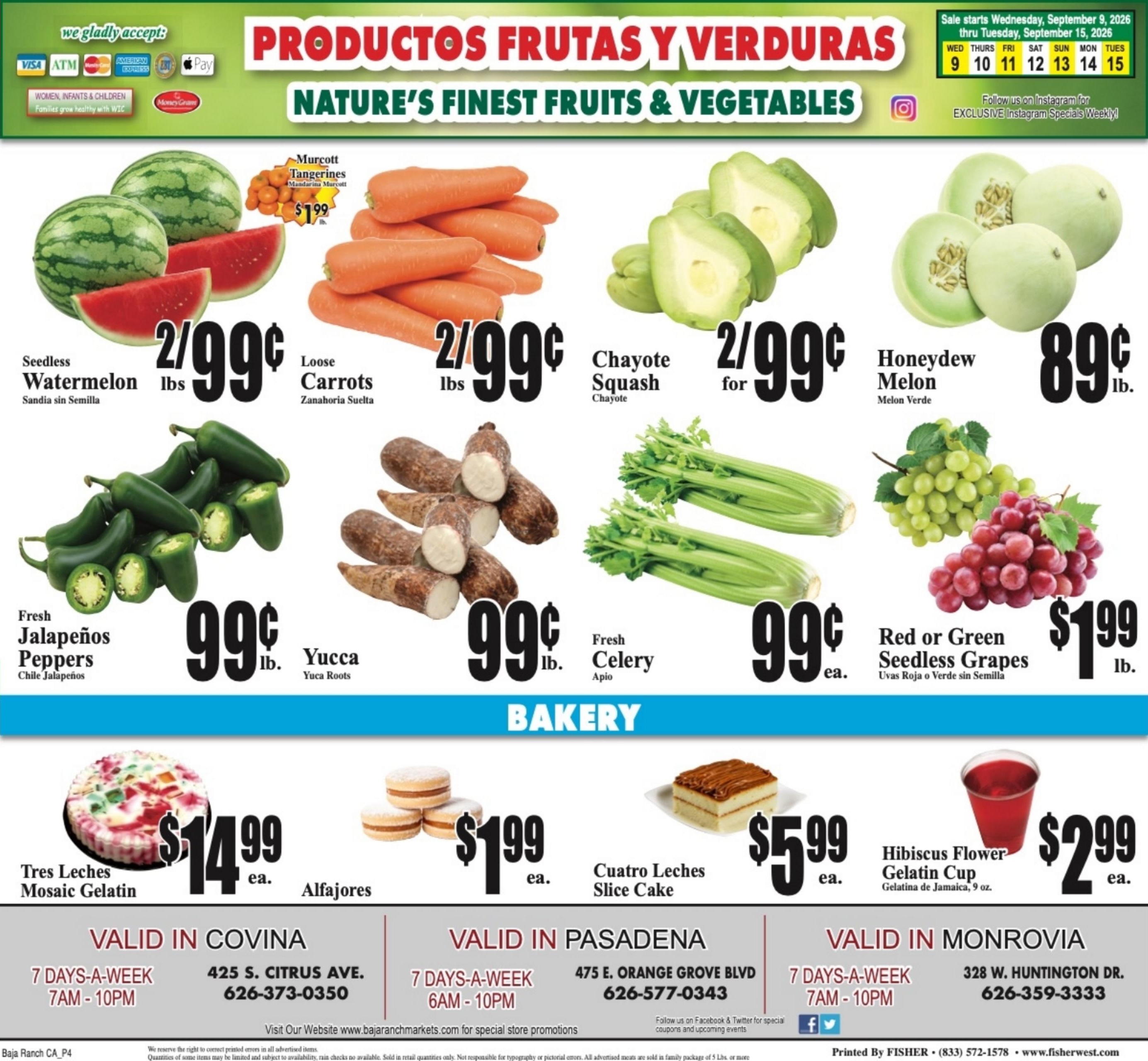 Baja Ranch Supermarket weekly ad page 4