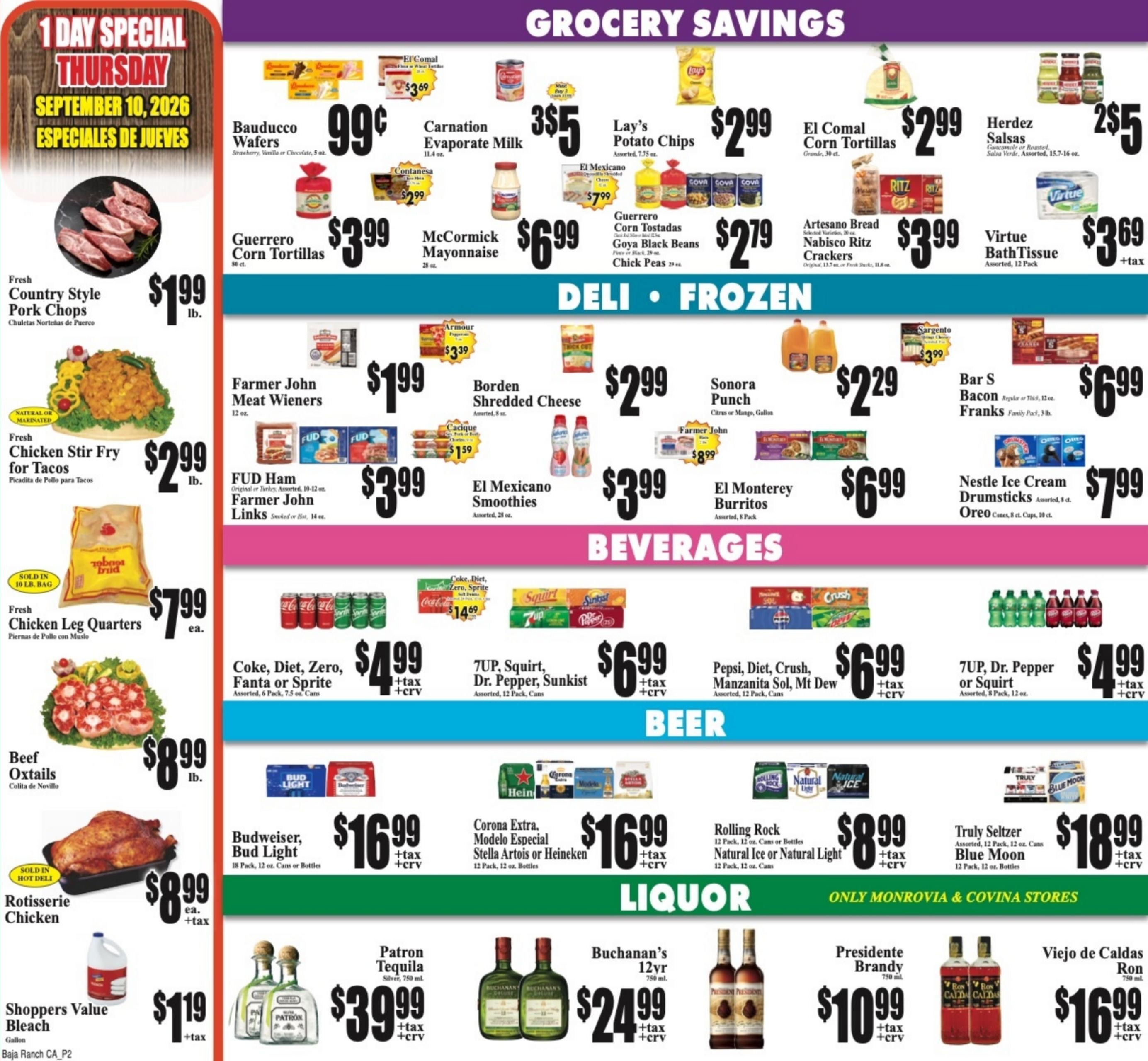 Baja Ranch Supermarket weekly ad page 2