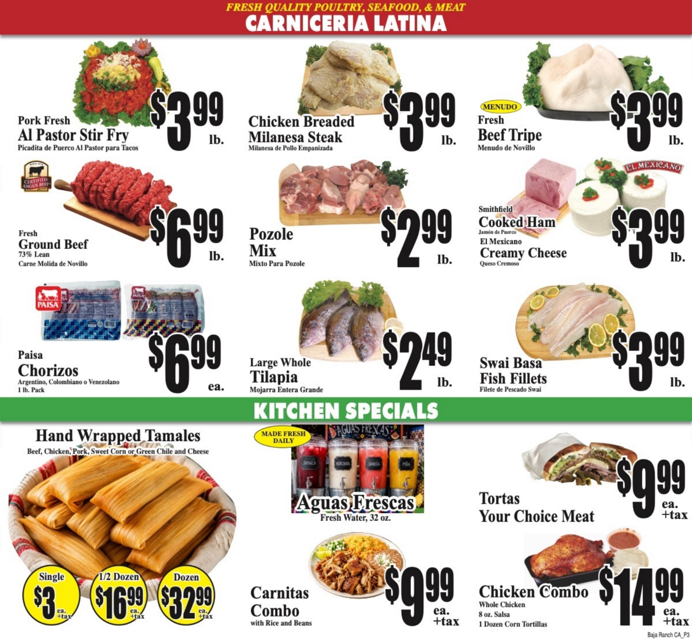 Baja Ranch Supermarket weekly ad page 3