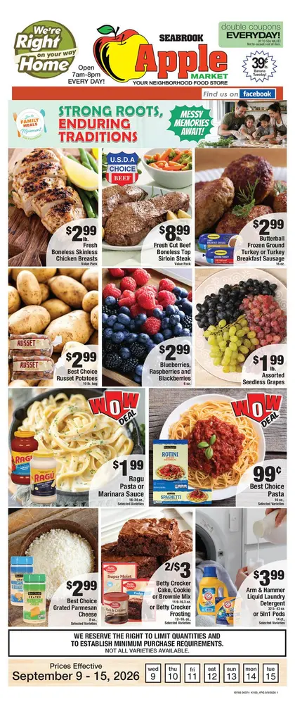 Seabrook Apple Market Indexed Weekly