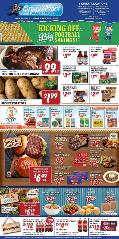 Breaux Mart Indexed Weekly