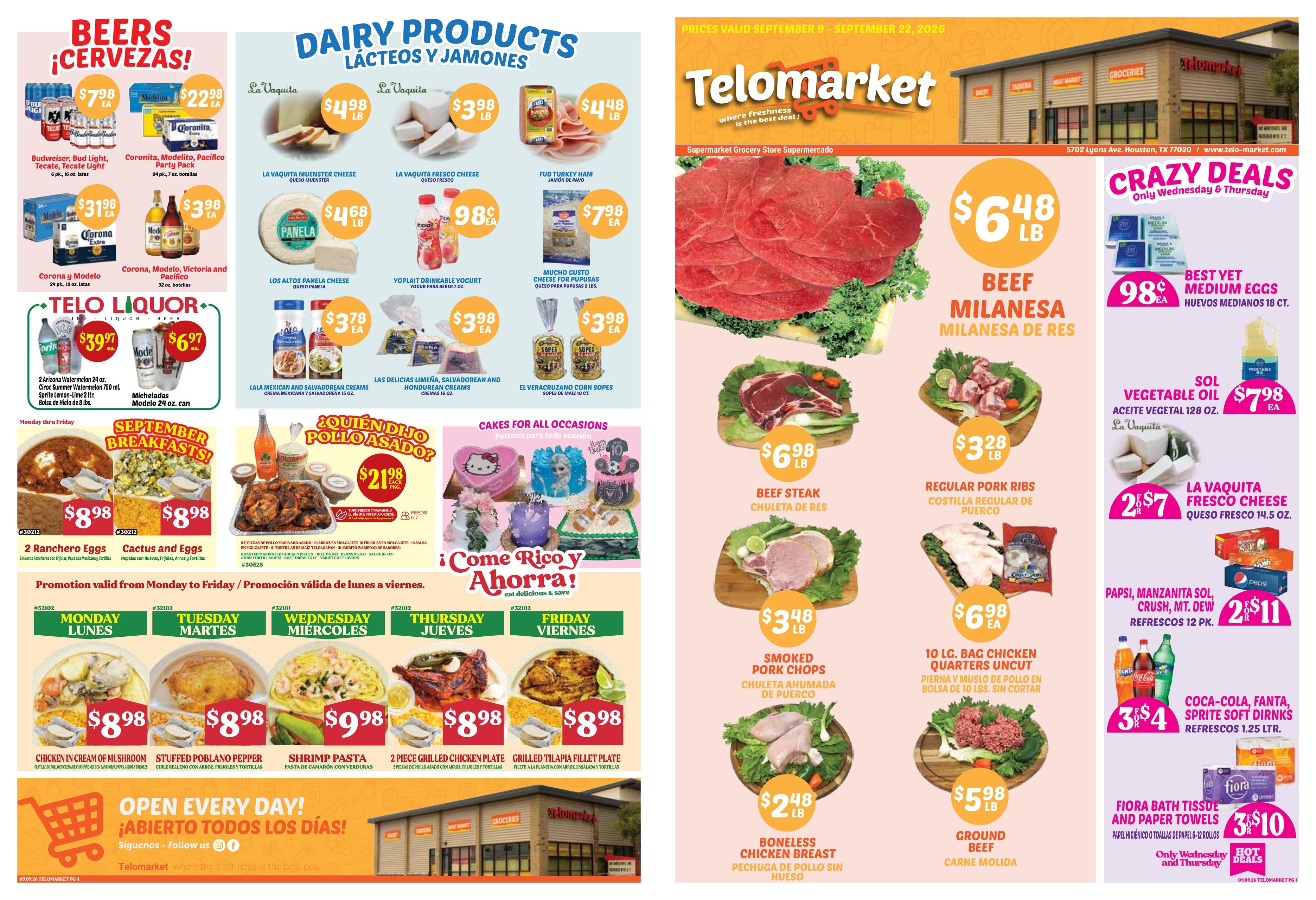 TeloMarket weekly ad page 1