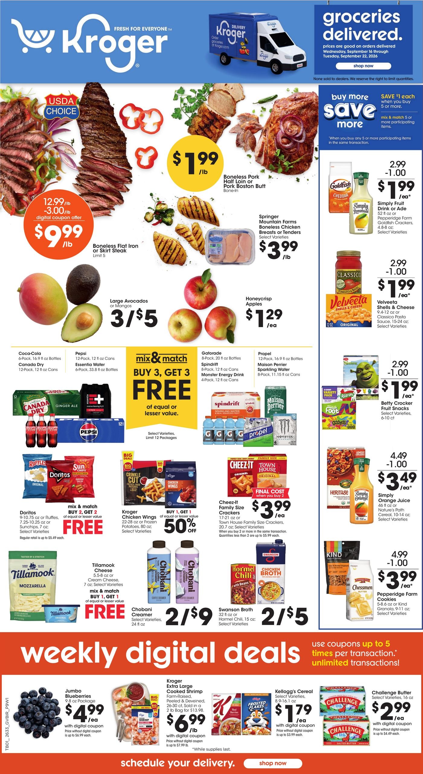 Kroger weekly ad page 1