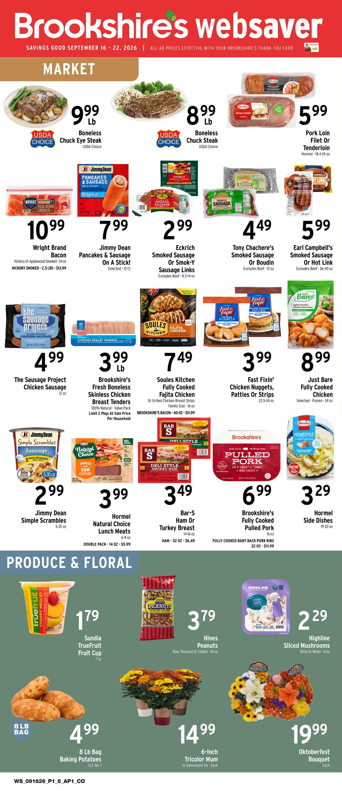 Brookshire's weekly ad page 1