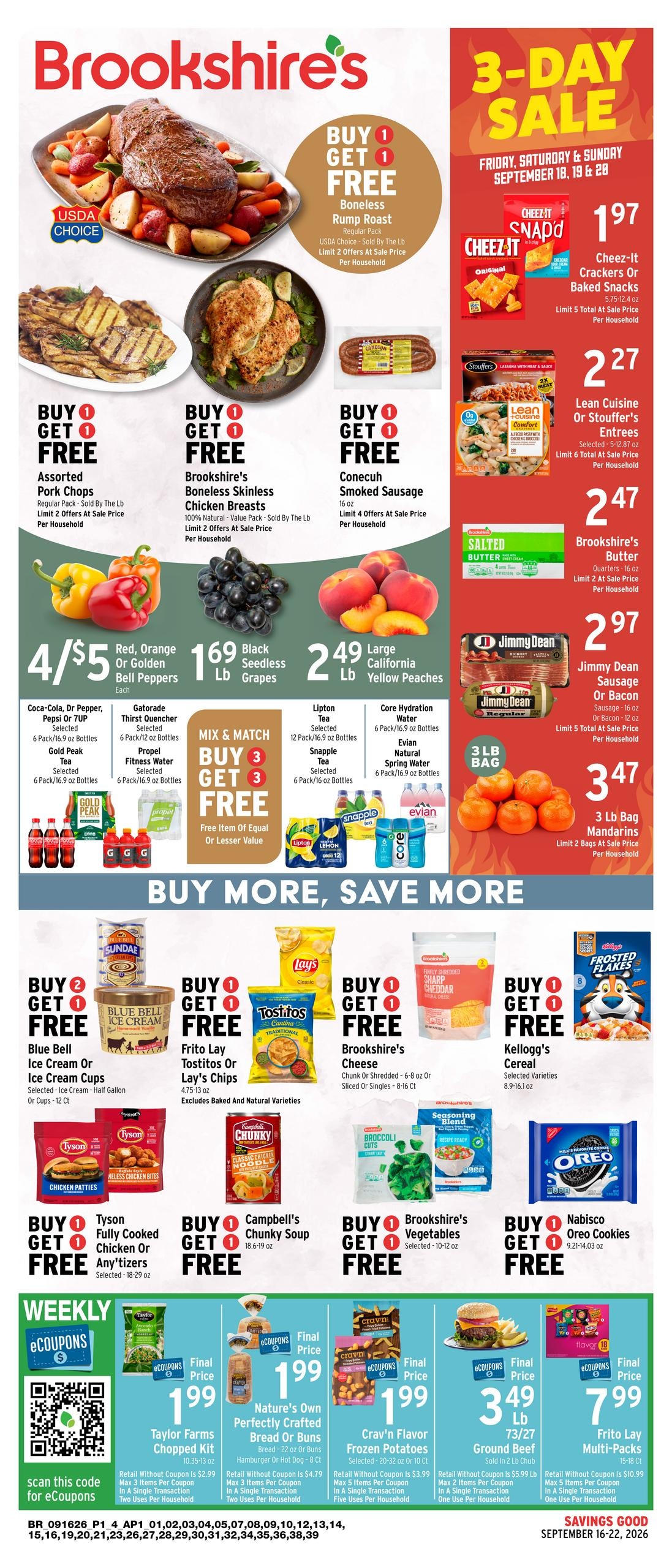 Brookshire's weekly ad page 1