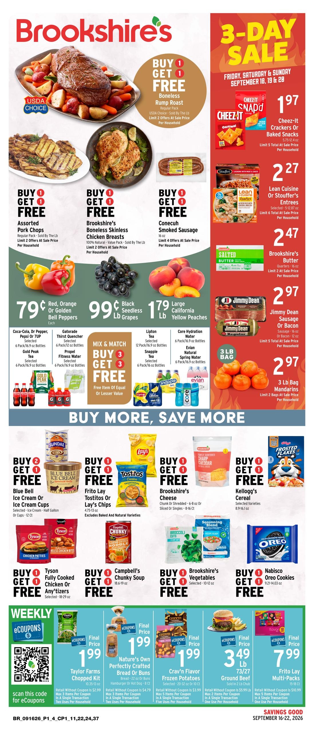Brookshire's weekly ad page 1