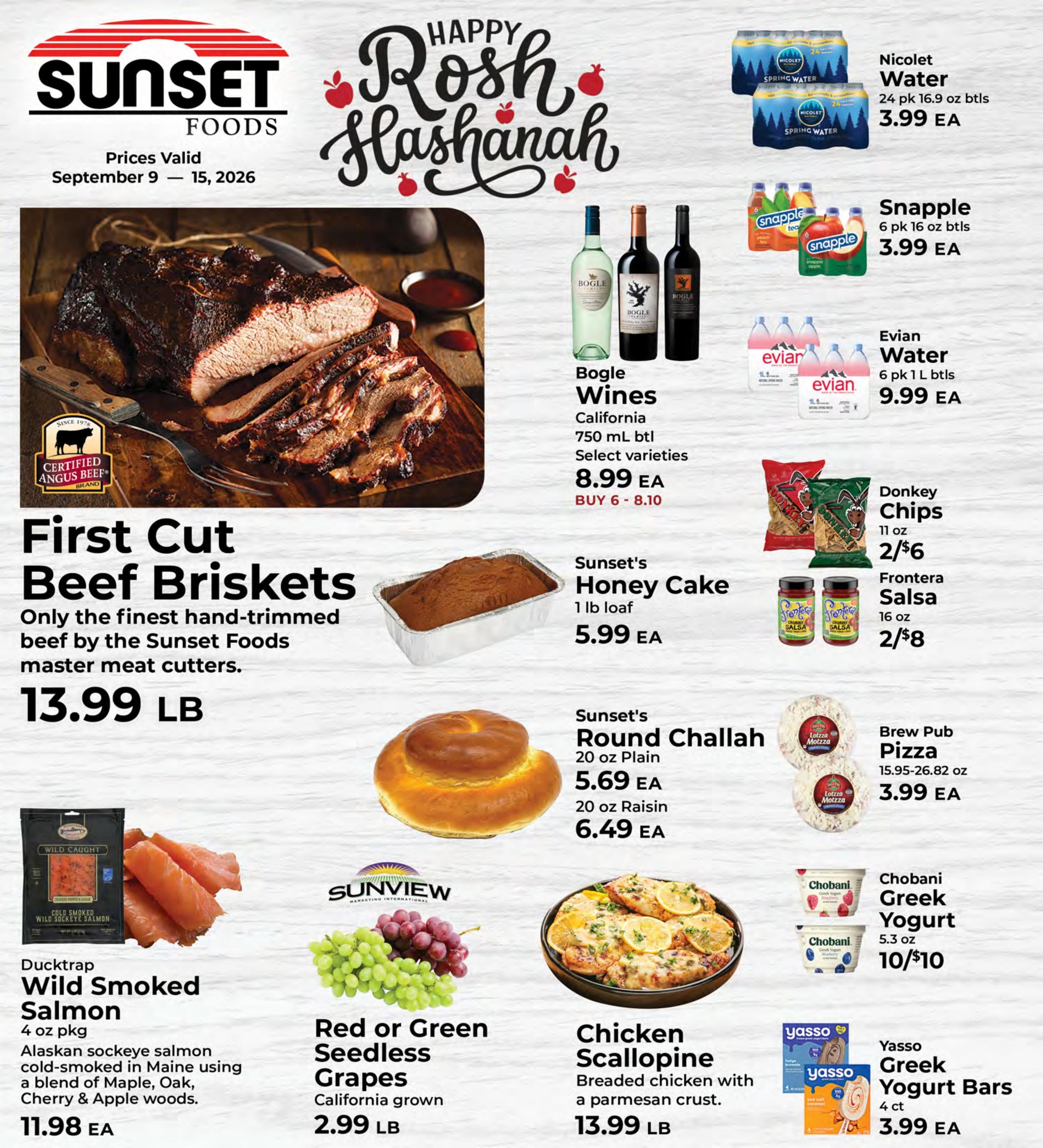 Sunset Foods weekly ad page 1