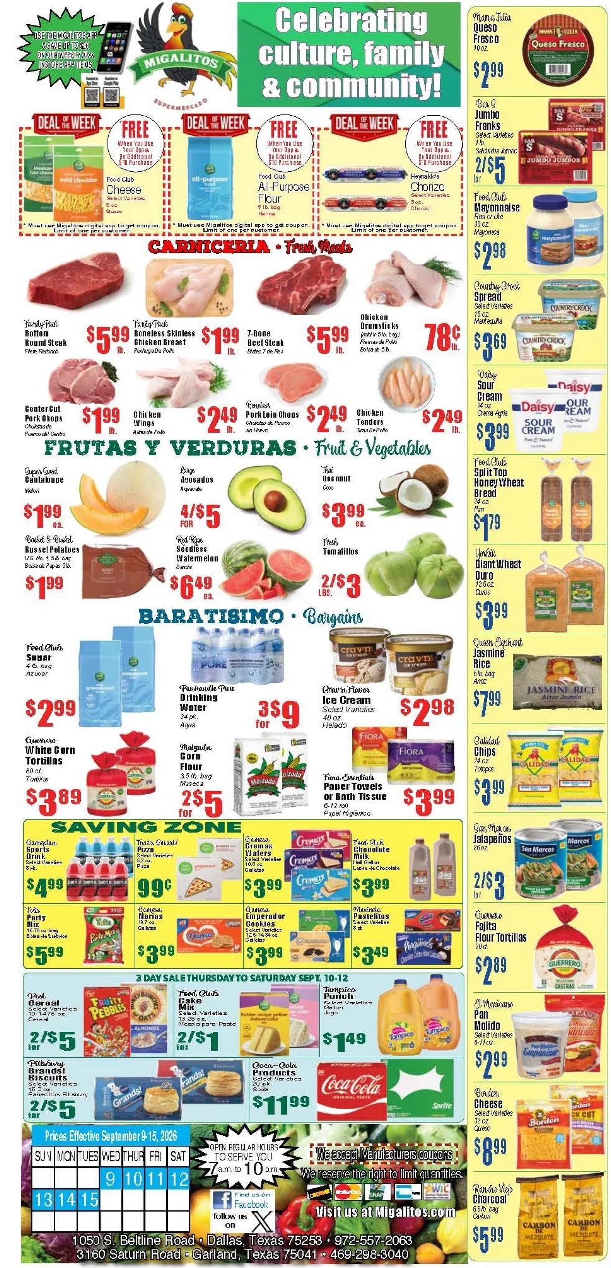 Migalitos Supermercado weekly ad page 1