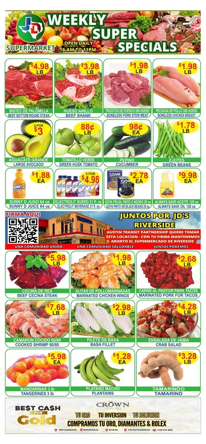 JD's Supermarket Indexed Weekly