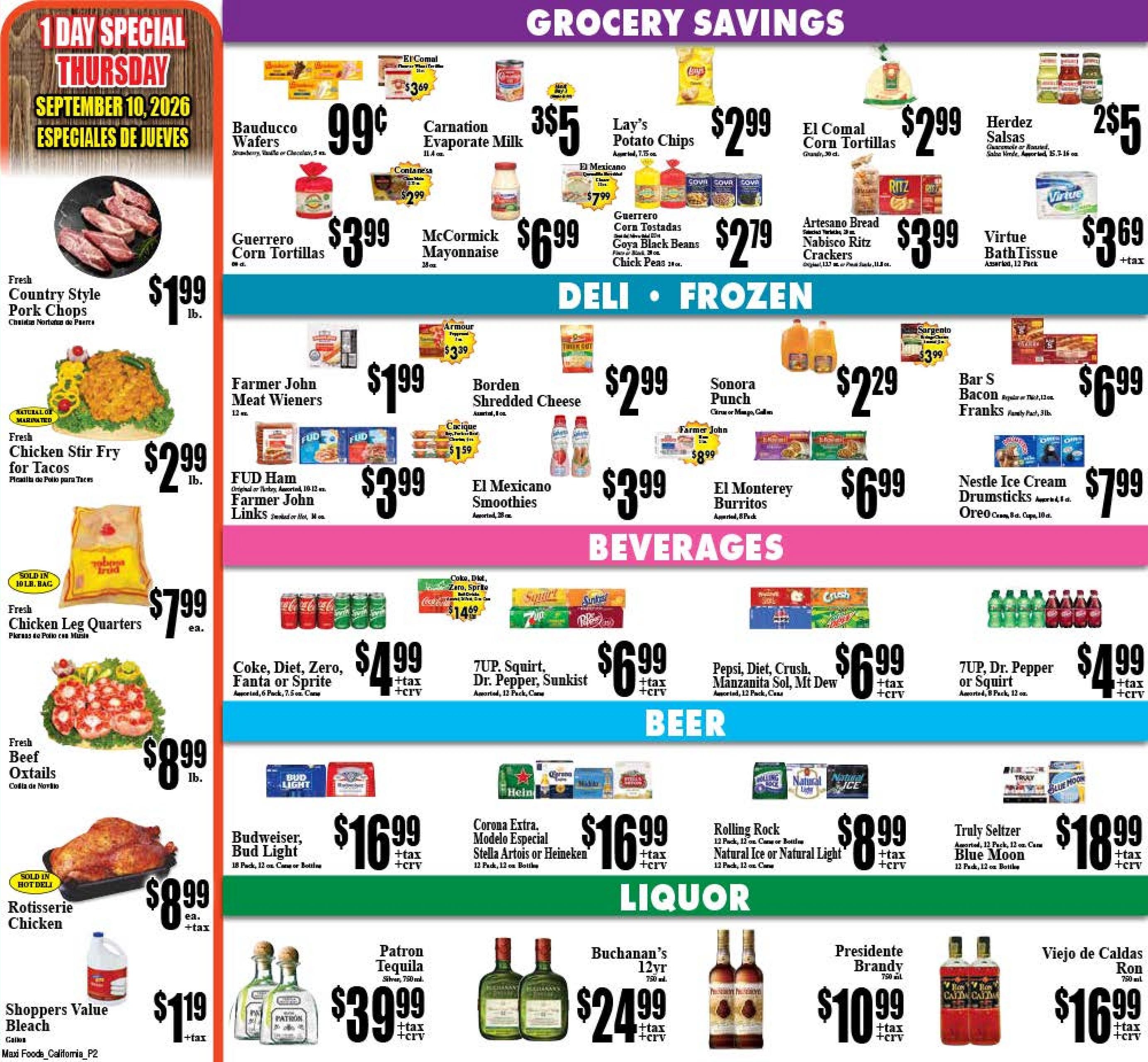 Maxi Foods Markets weekly ad page 2