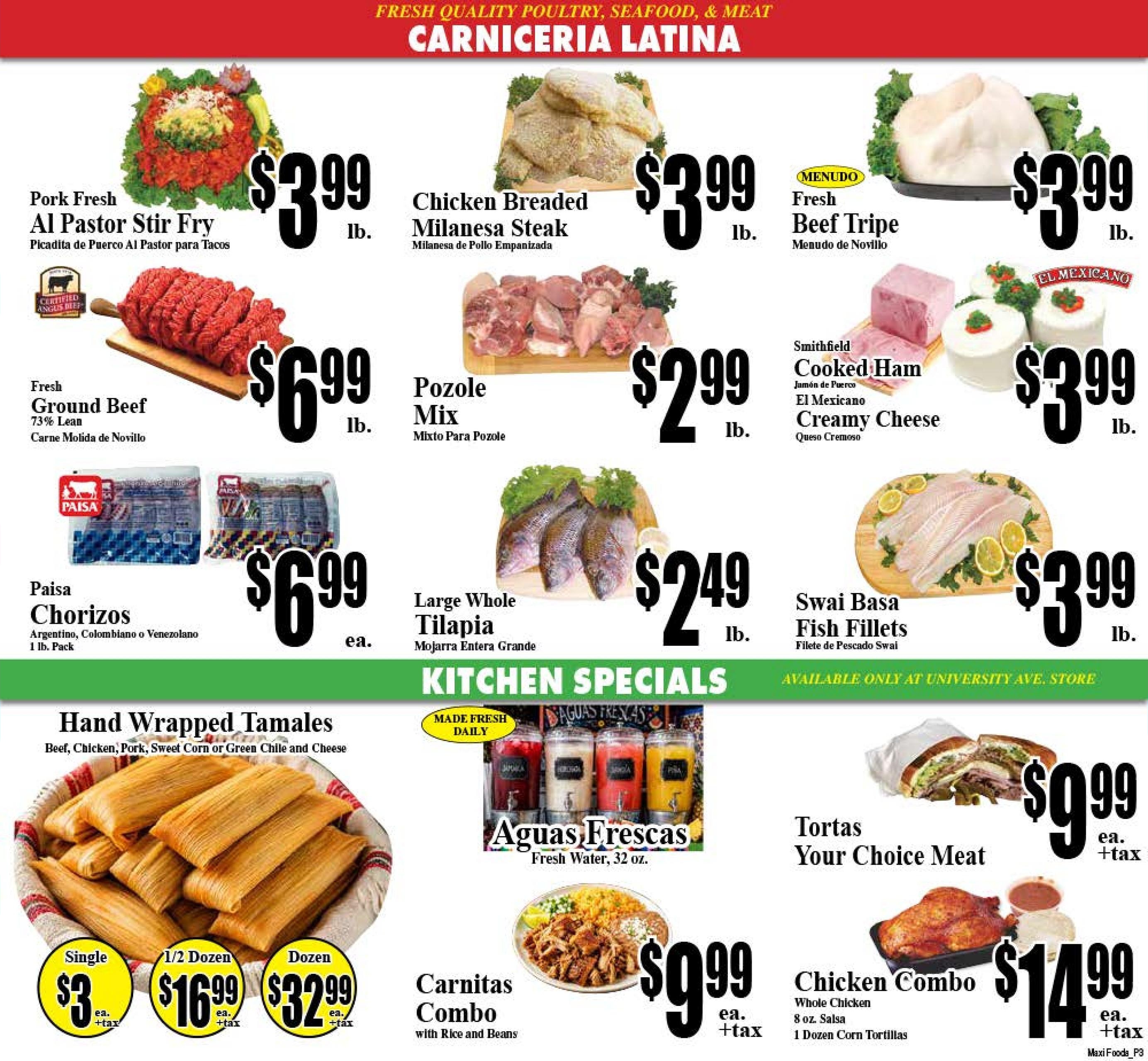 Maxi Foods Markets weekly ad page 3