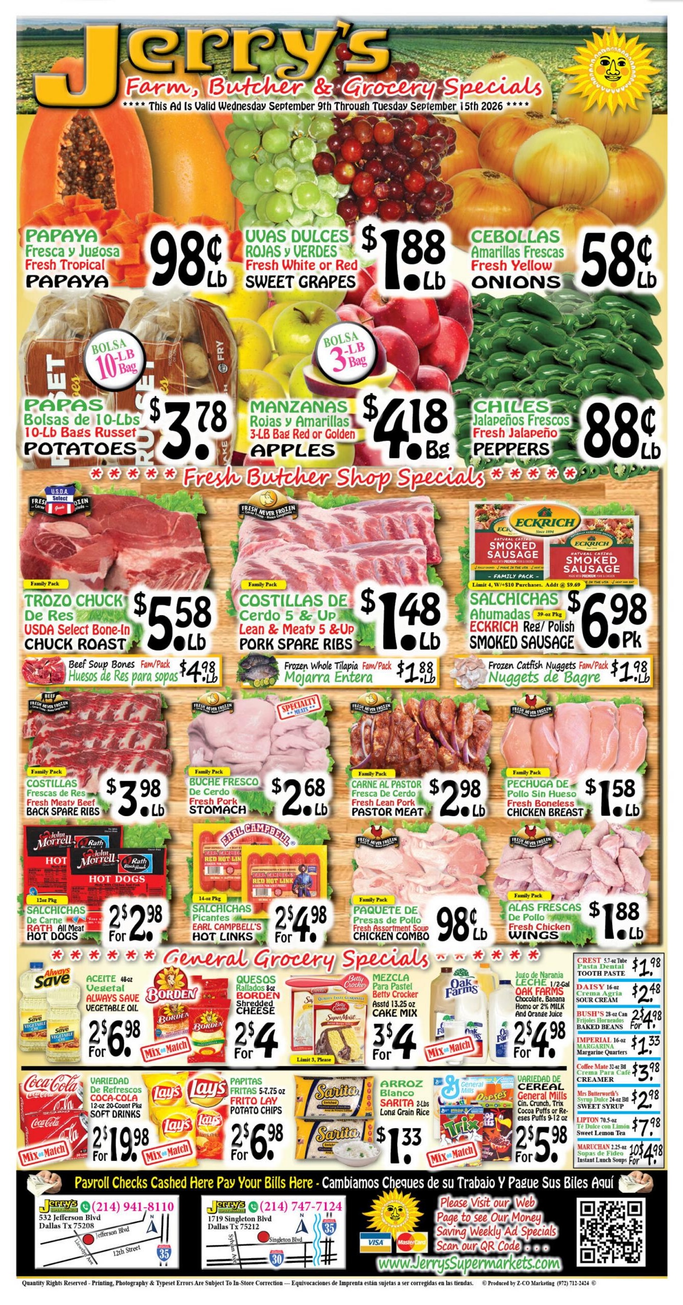 Jerry's Supermarkets weekly ad page 2