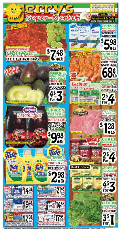 Jerry's Supermarkets Indexed Weekly