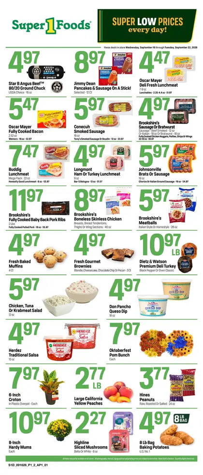 Super 1 Foods & Discount Pharmacy Hot Sheet Weekly