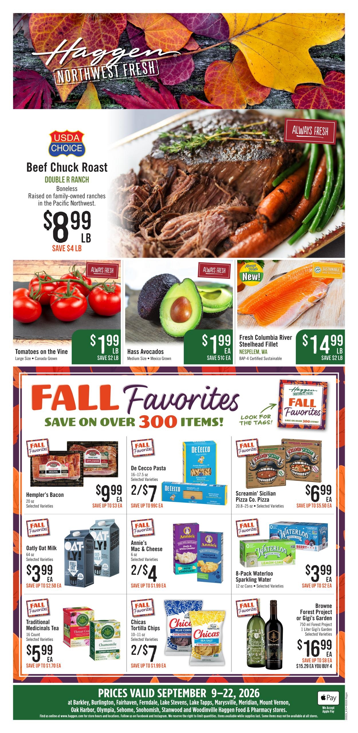 Haggen weekly ad page 1