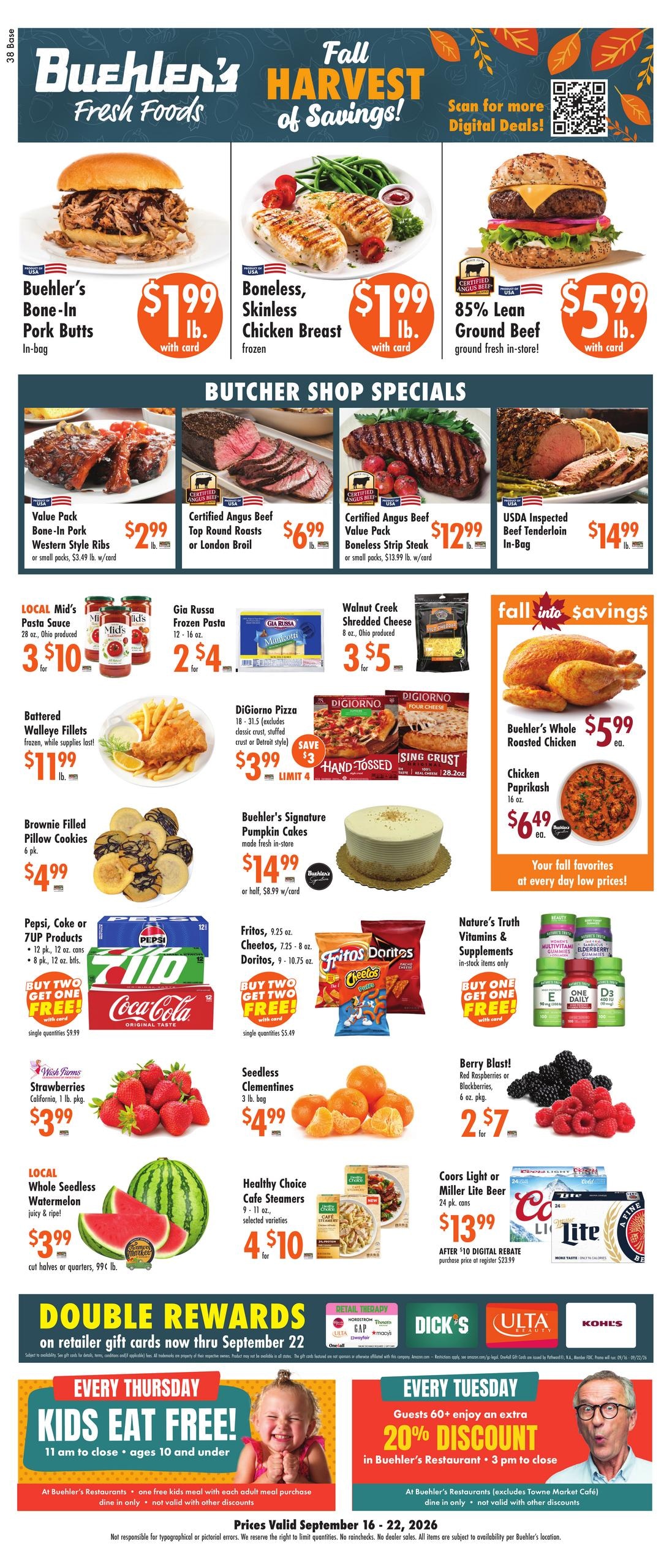 Buehler's Fresh Foods weekly ad page 1
