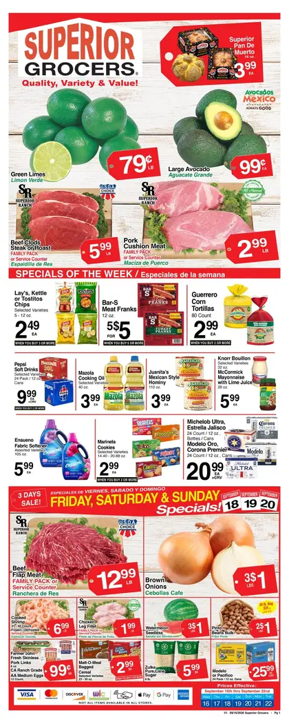 Superior Grocers Weekly Specials