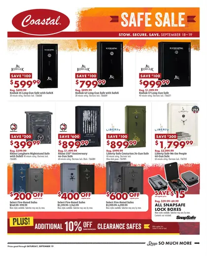 Coastal Farm Safe Sale