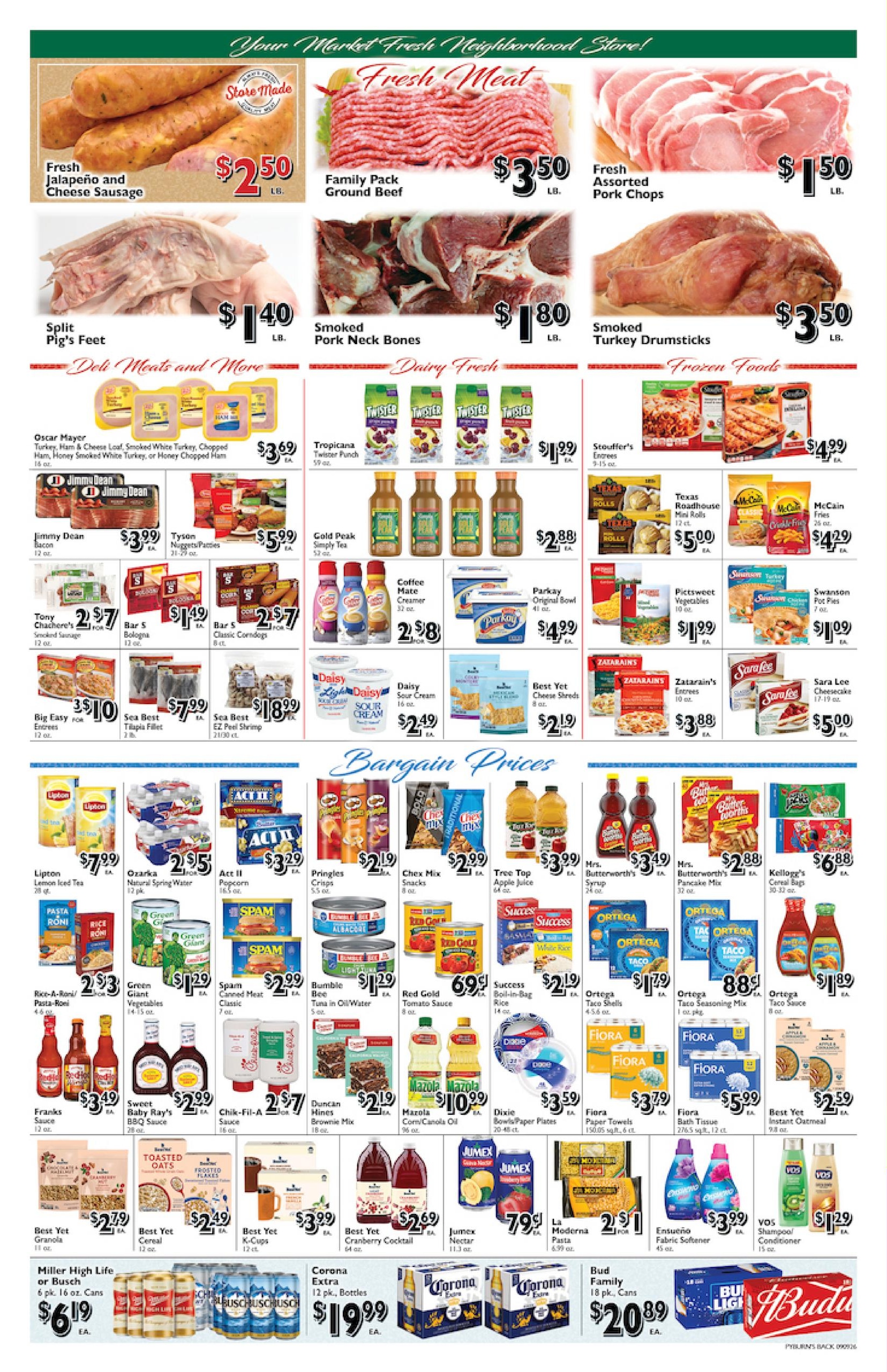 Pyburn's Farm Fresh Foods weekly ad page 2