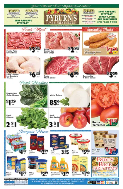 Pyburn's Farm Fresh Foods Indexed Weekly