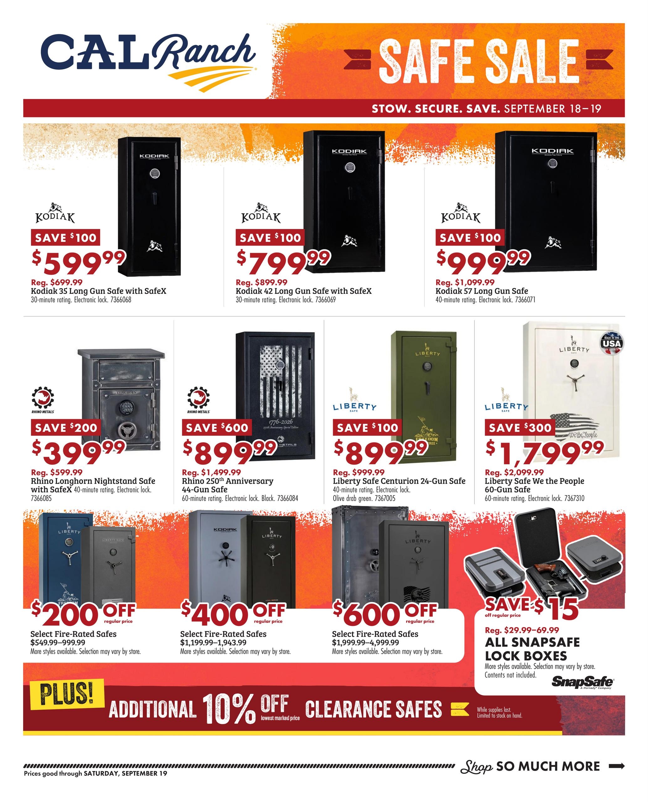 C-A-L Ranch Stores weekly ad page 1