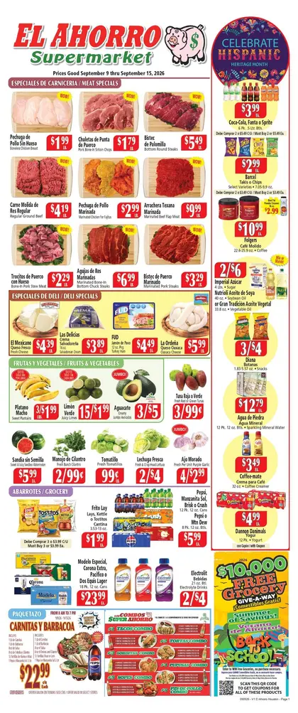 El Ahorro Supermarket Indexed Weekly