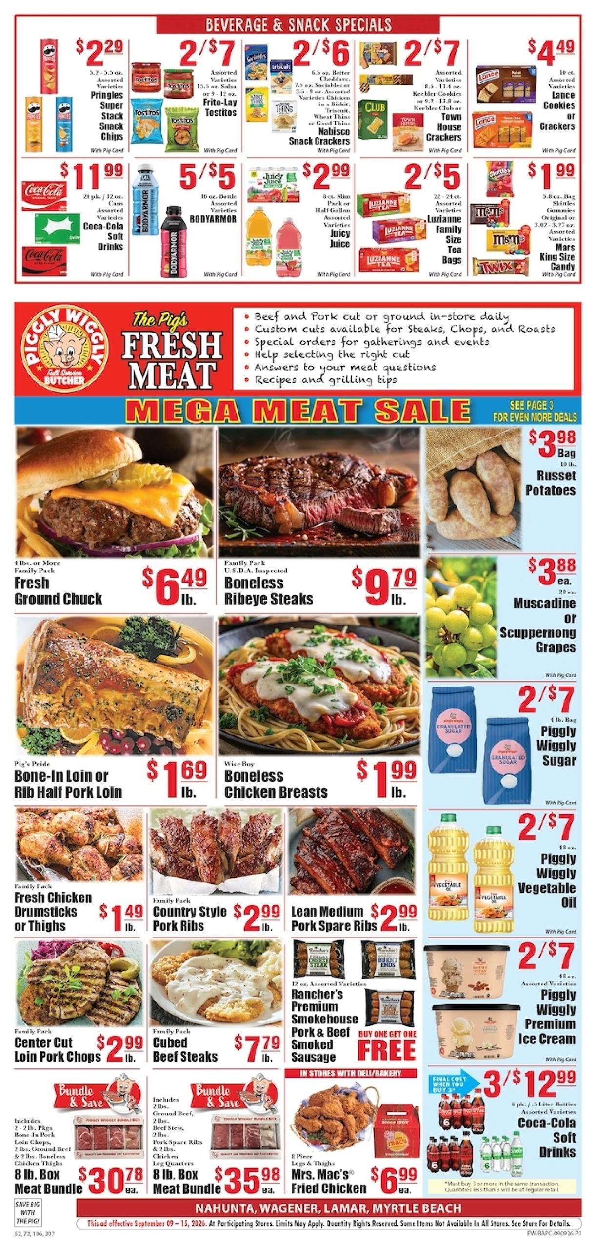 Piggly Wiggly weekly ad page 1
