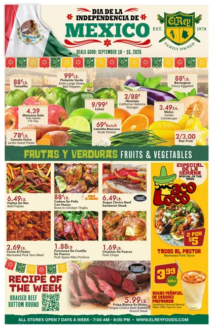 El Rey Foods Indexed Weekly