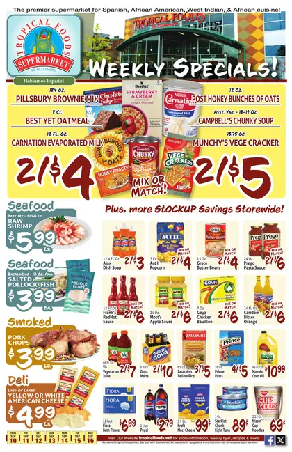 Tropical Foods Supermarket Indexed Weekly