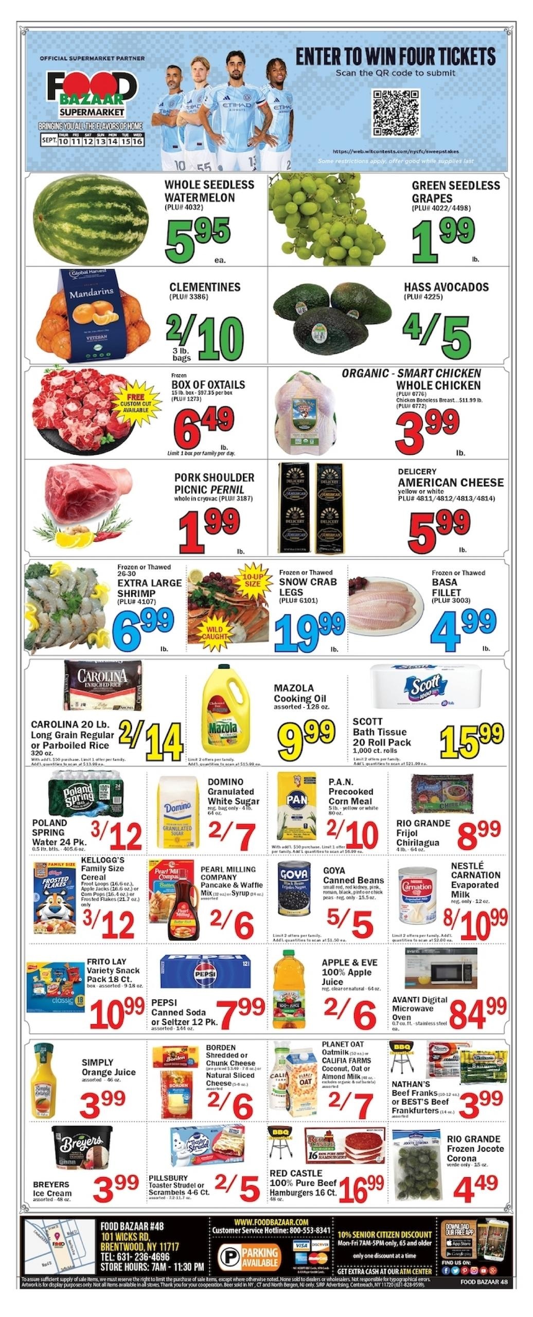 Food Bazaar weekly ad page 1