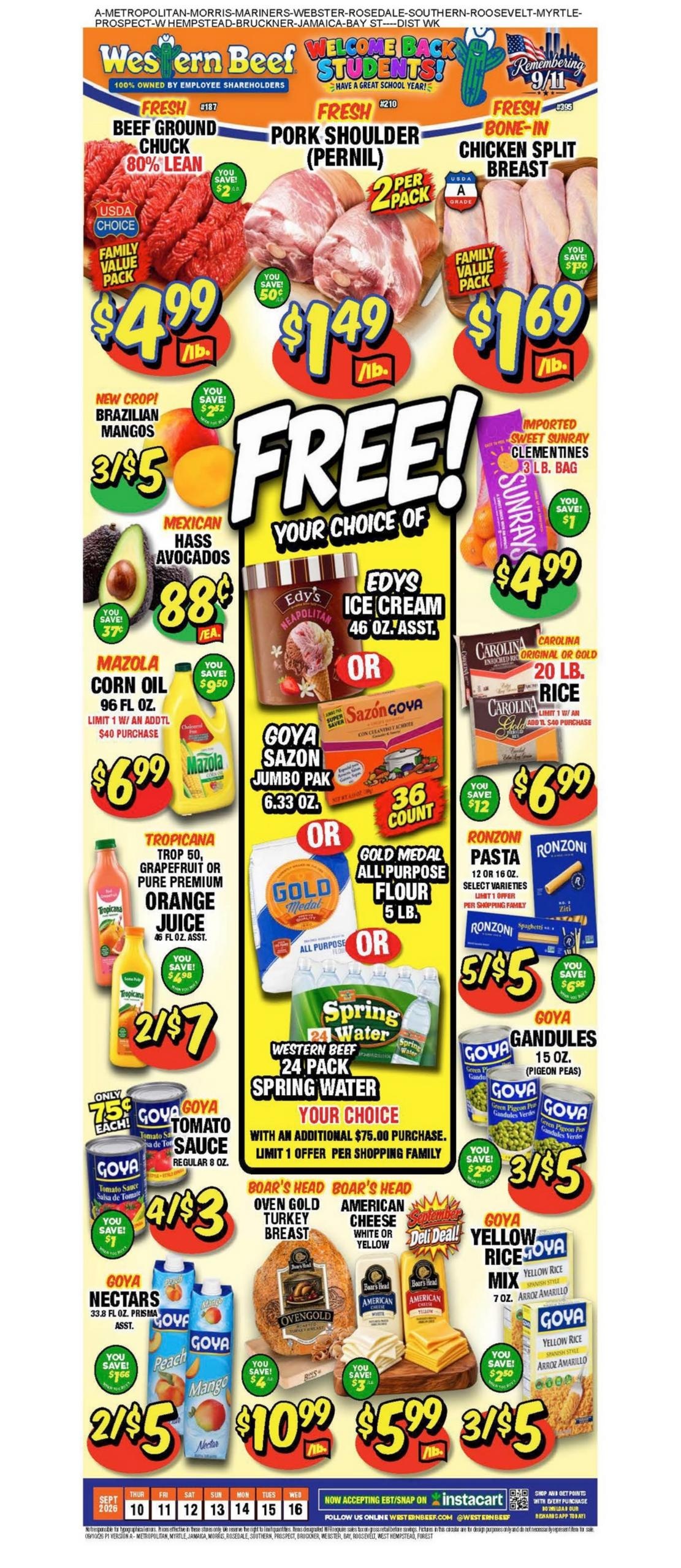 Western Beef weekly ad page 1