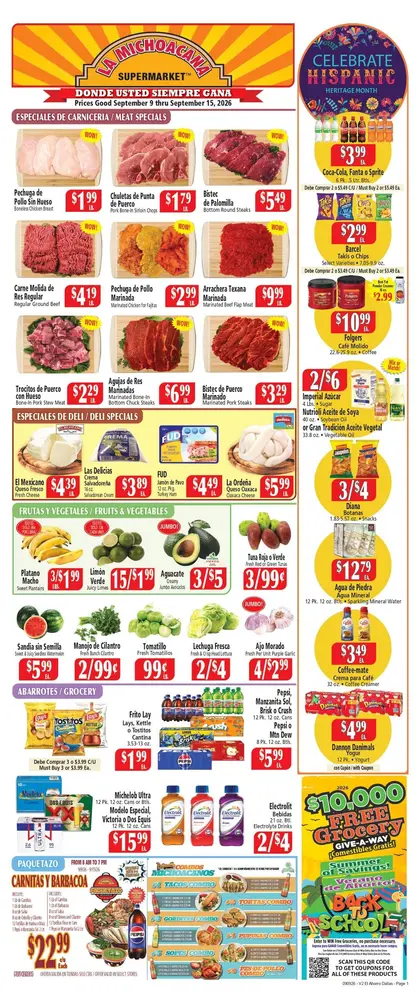 El Ahorro Supermarket Indexed Weekly