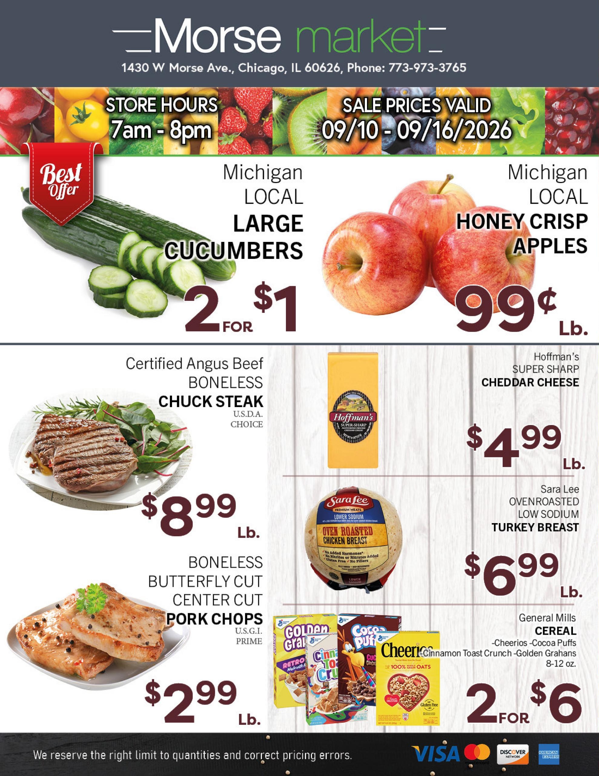 Morse Fresh Market weekly ad page 1