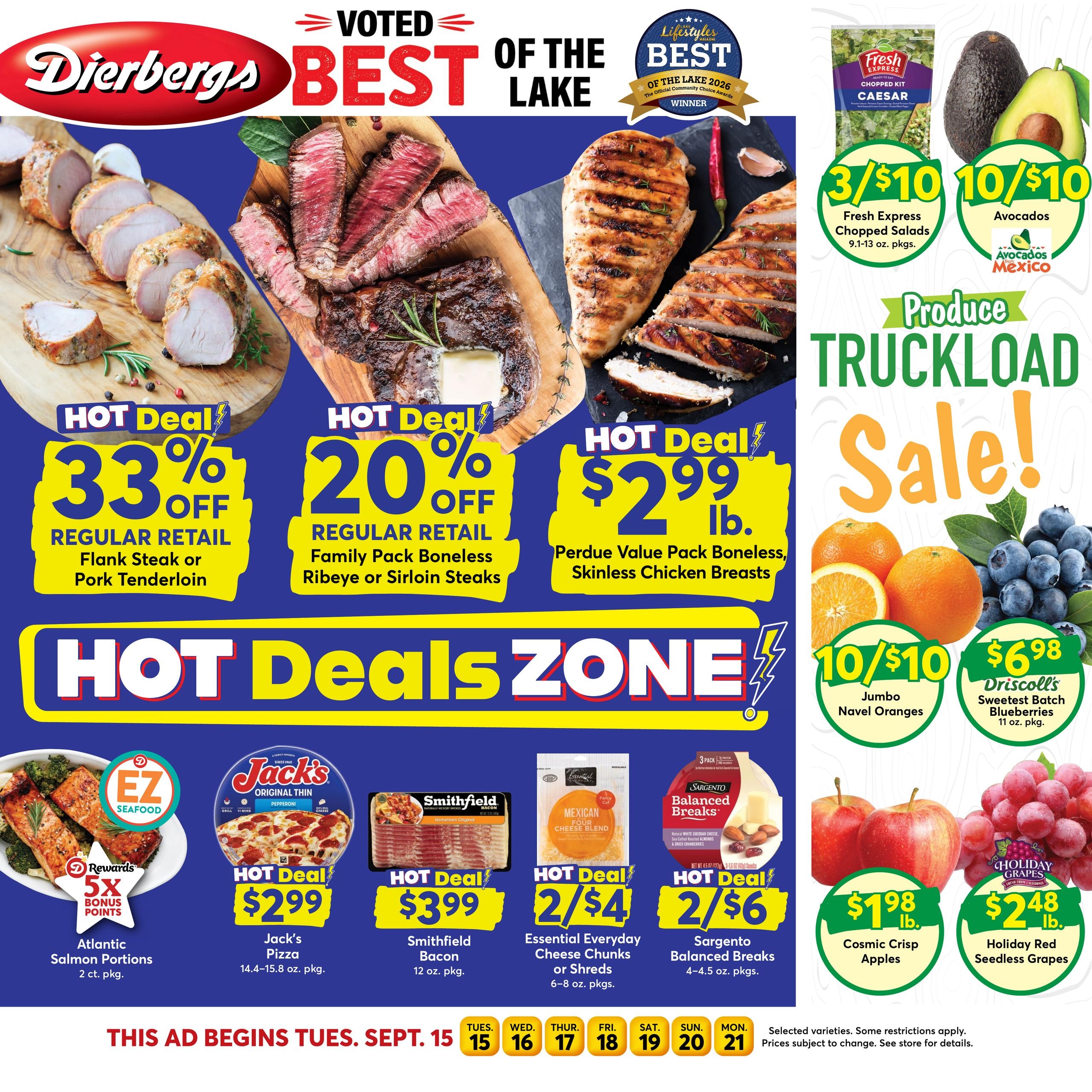 Dierbergs weekly ad page 1