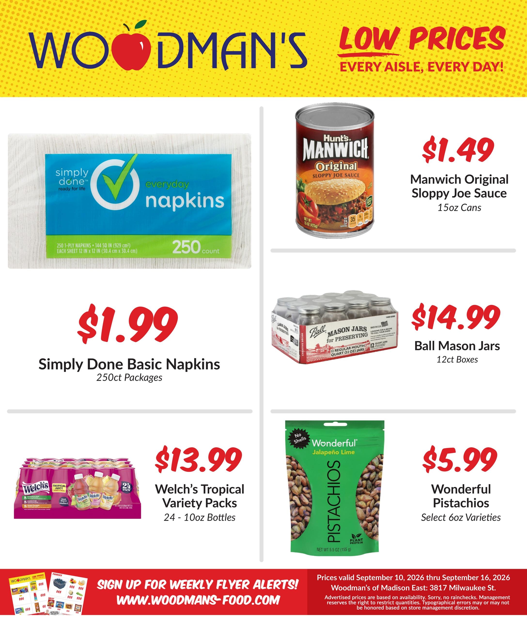 Woodman's Food Market weekly ad page 1