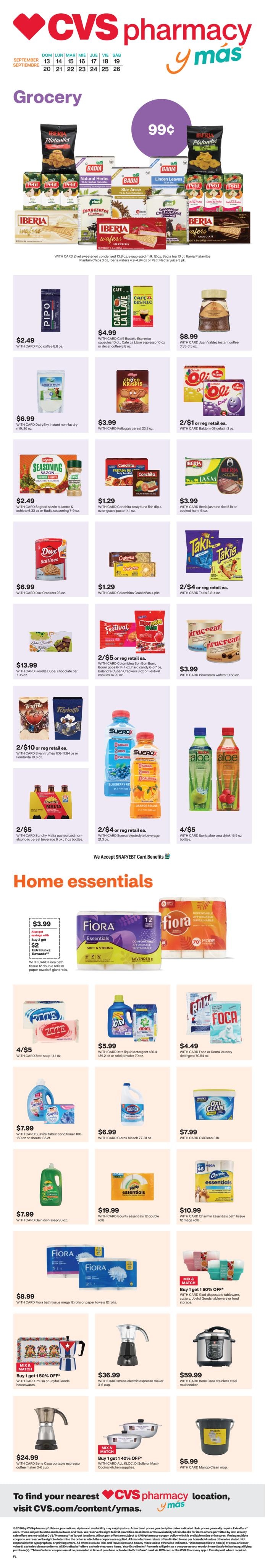 CVS Pharmacy weekly ad page 1