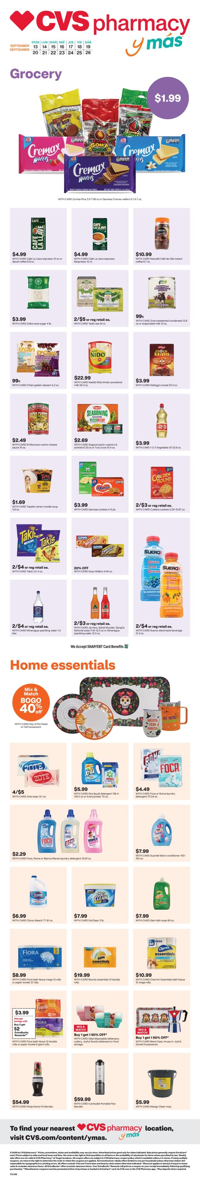 CVS Pharmacy weekly ad page 1