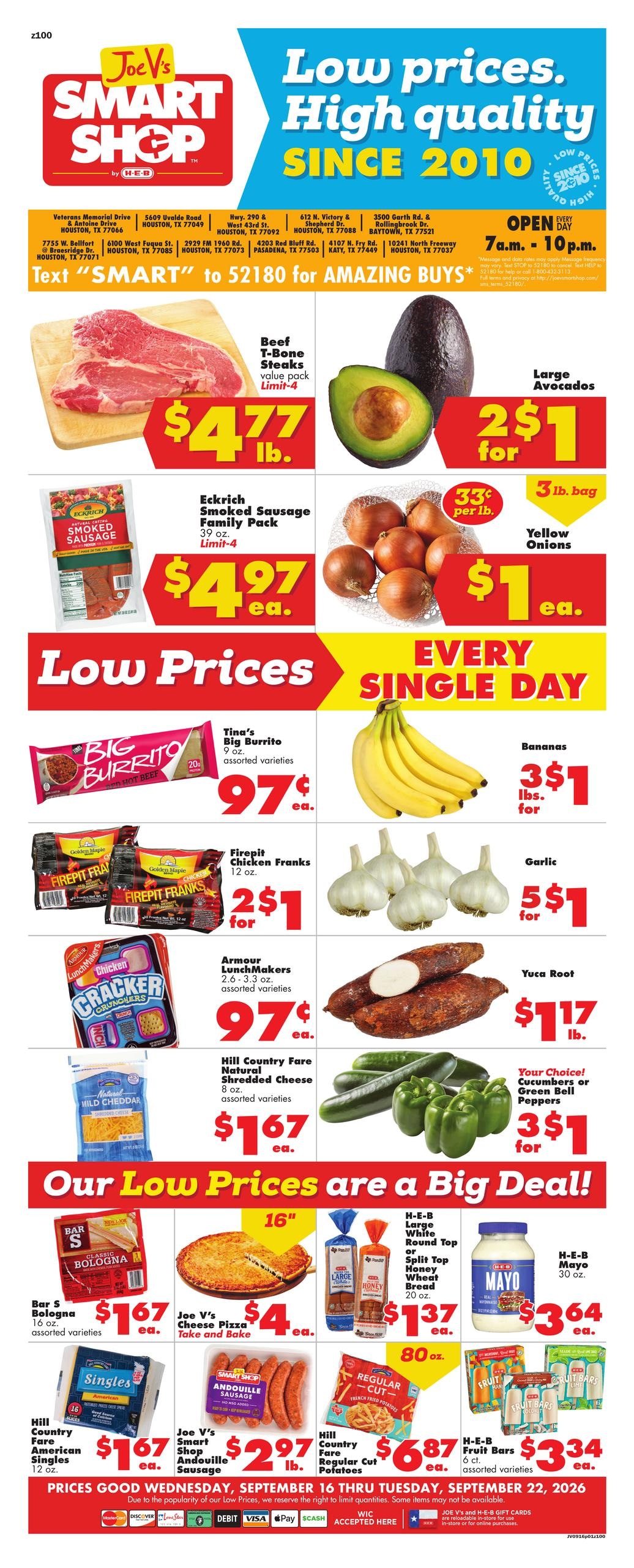 Joe V's Smart Shop weekly ad page 1