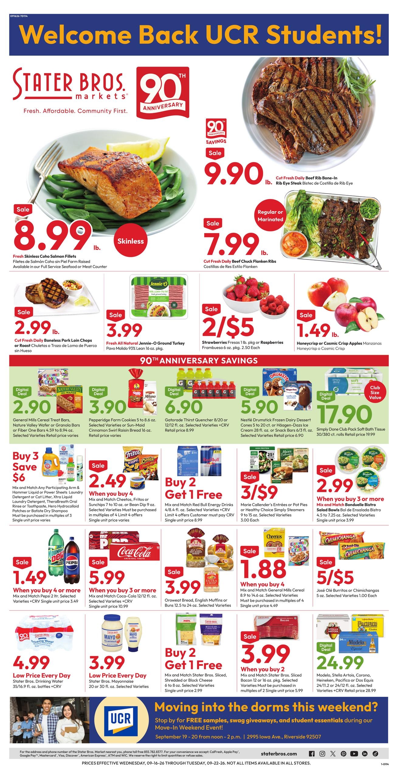 Stater Bros. Markets weekly ad page 1