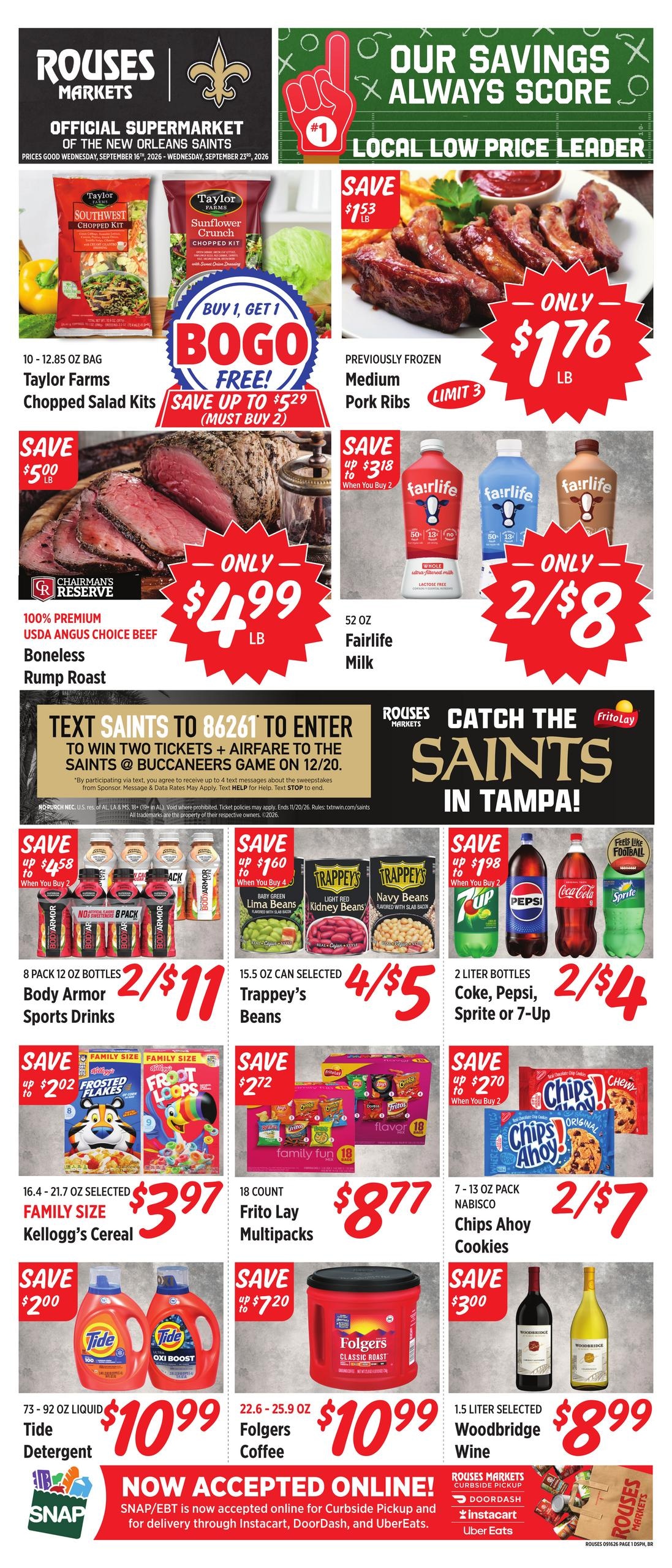 Rouses Supermarkets weekly ad page 1