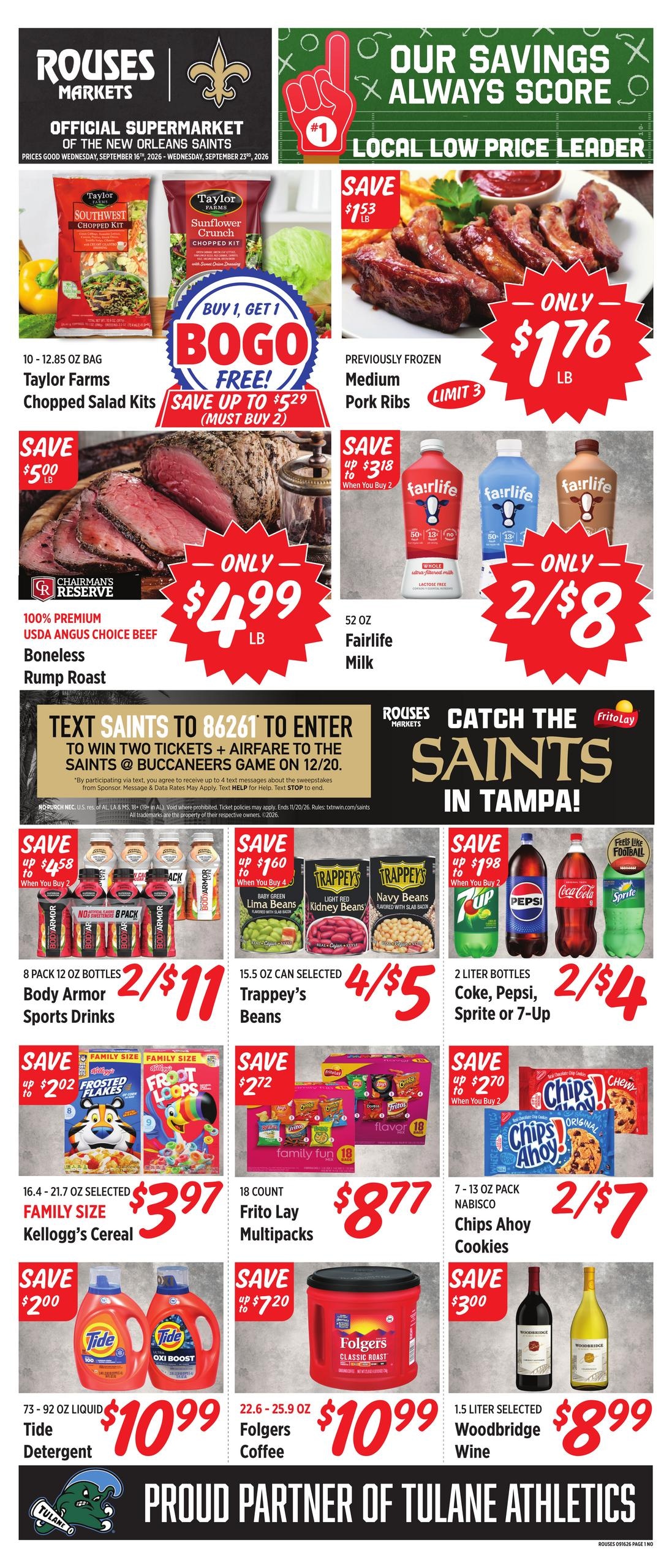 Rouses Supermarkets weekly ad page 1