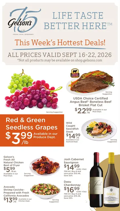 Gelson's Market Flyer