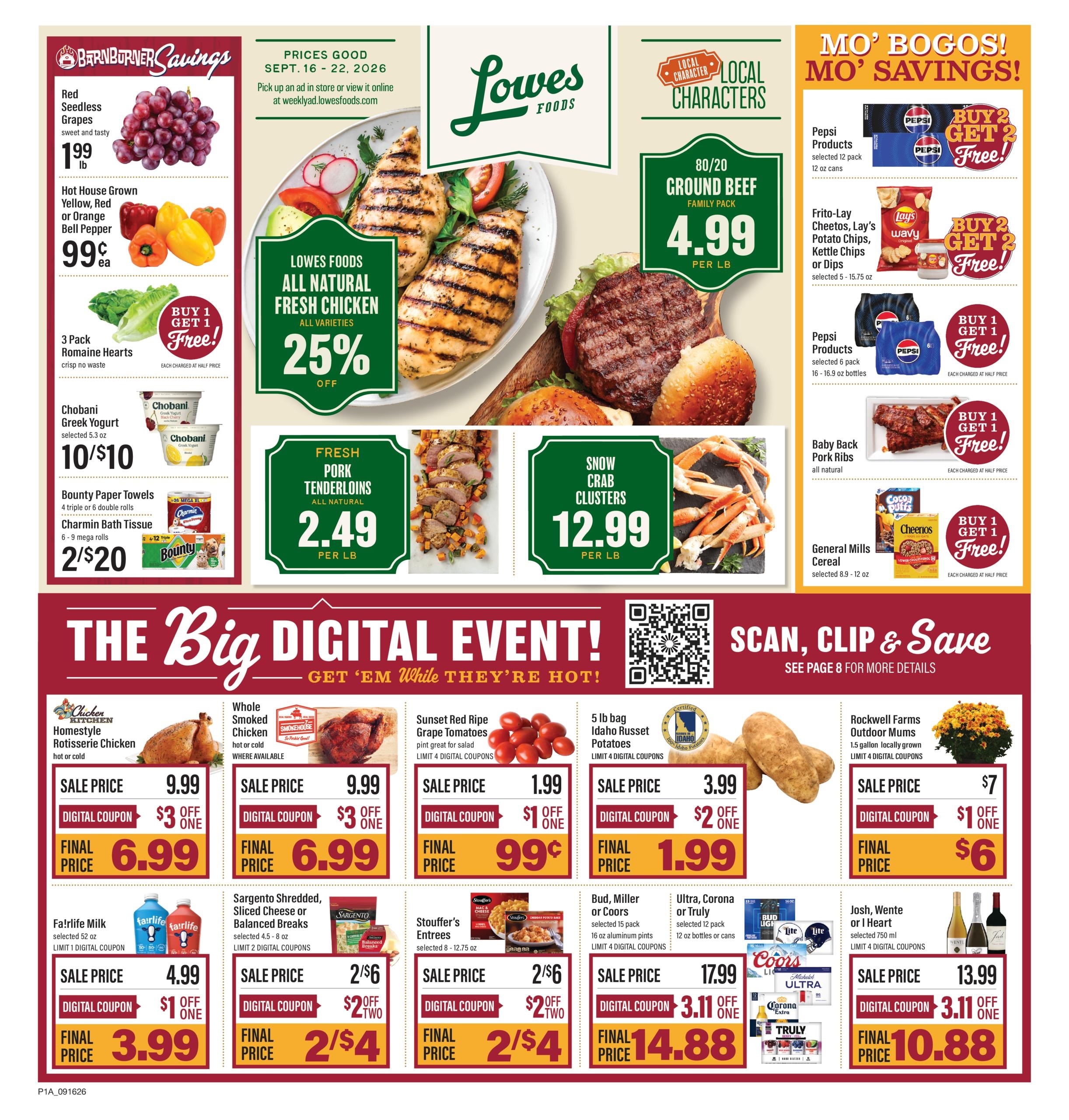 Lowes Foods weekly ad page 1